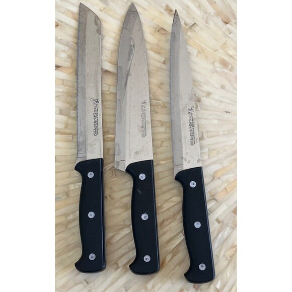 JA Henckels International Ever Sharp PRO Knives 3 Piece Serrated Stainless Steel - Picture 1 of 4